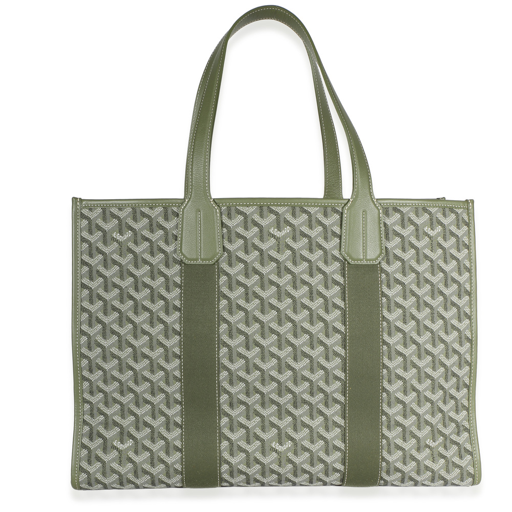 Goyard Khaki Goyardine Canvas Villette Tote